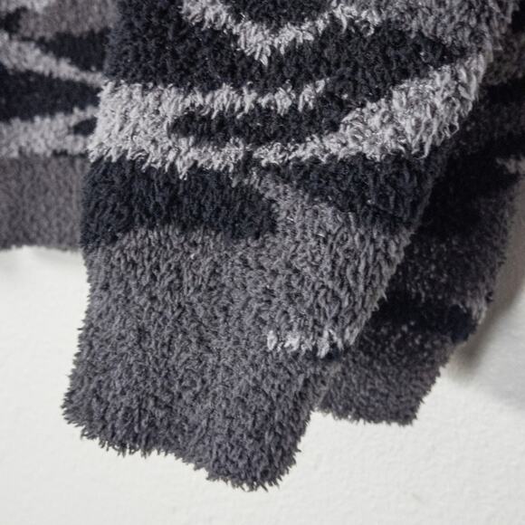Barefoot Dreams CozyChic Sweater Gray Black Women’s S Cozy Luxe - Picture 6 of 10